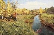Isaac Levitan Golden Autumn Spain oil painting artist